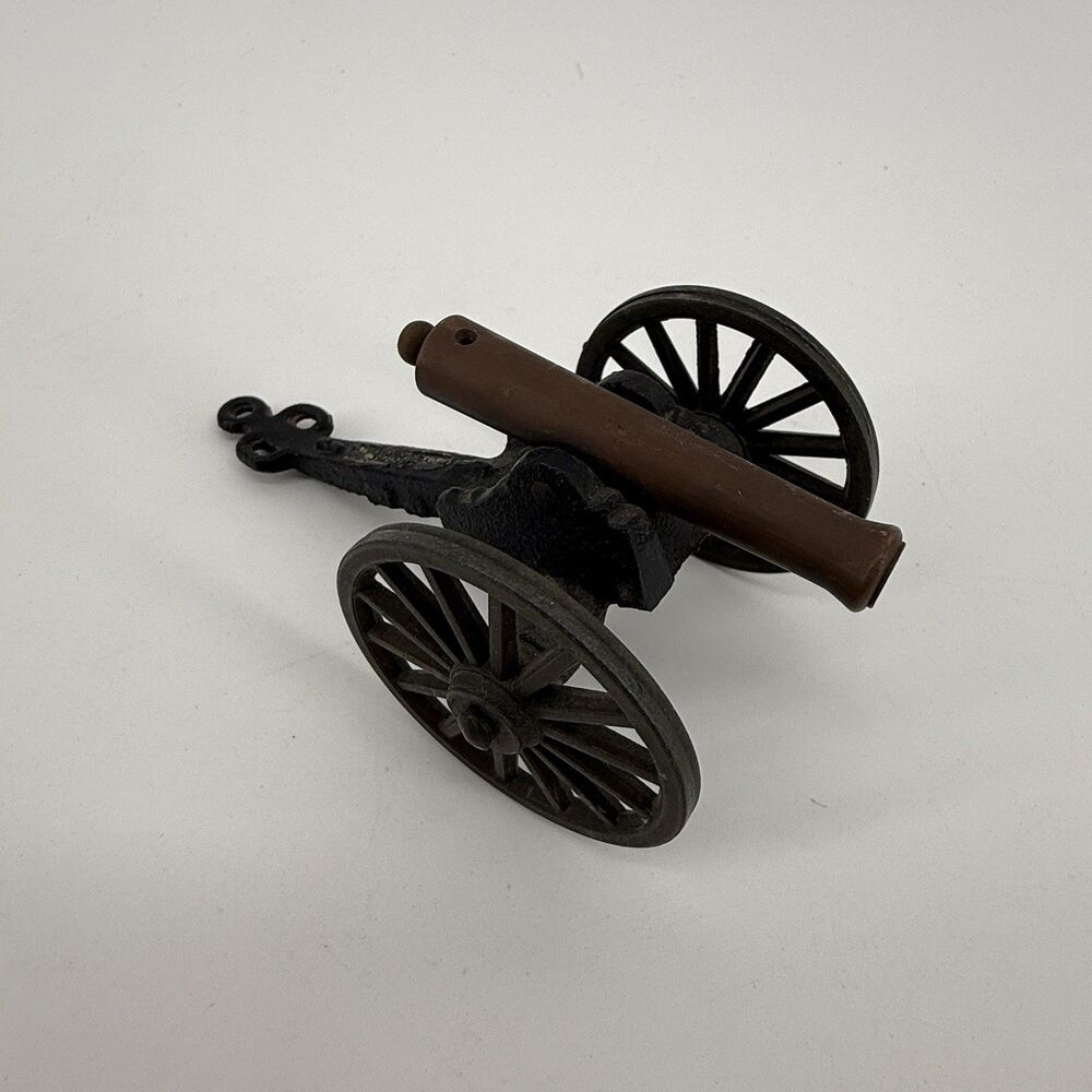 Vintage Heavy C 1/3 MFCO Civil War Brass & Cast Iron Mini Toy Cannon